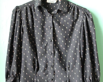 80s Womens Secretary Blouse