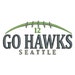 8.75"W 12th Fan Sporty Seahawks GO HAWKS & football Embroidery Design - Instant Digital Download