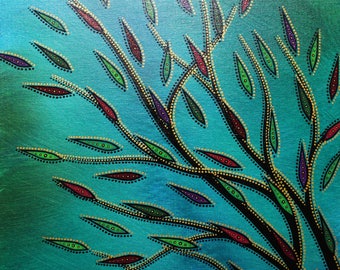 Painting: 3 colorful Vegetation.