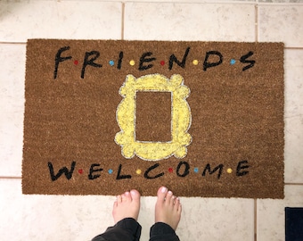 F.R.I.E.N.D.S Doormat | Friends TV Show | Custom Doormat | Personalized | Welcome Mat | Funny doormat | Gift Ideas | Housewarming gift
