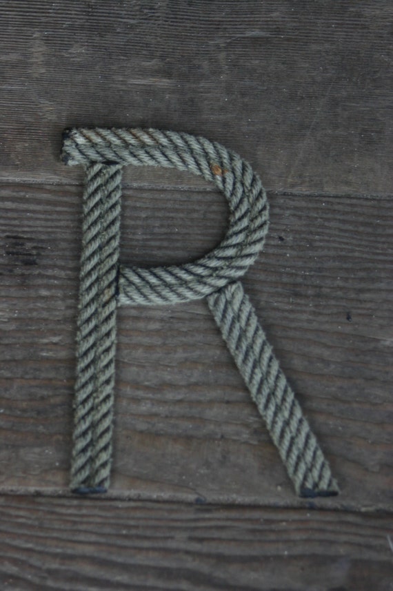 6 Rope Letters Personalize for Nautical Nursery Wedding