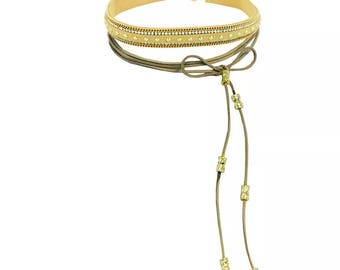 Choker Suede Beige