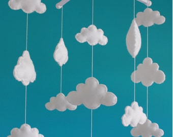 Sale! Gorgeous cloud mobile musical cot mobile cloud nursery