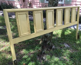 Sale! FAUX BAMBOO HEADBOARD King Chinoiserie Palm Beach Decor Thomasville North Carolina Faux Bamboo Vintage at Modern Logic