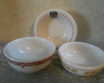 1940's Mixed Lot of Chili Bowls, ( Shenango & Longley )