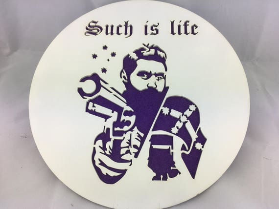 FREE SHIPPING Australia Wide.... Wall plaque... Ned Kelly. Such is Life.