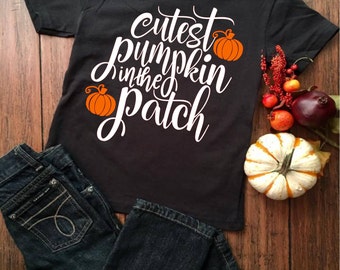Cutest Pumpkin in the Patch, Halloween, Fall Svg,Dxf,Png,Jpeg