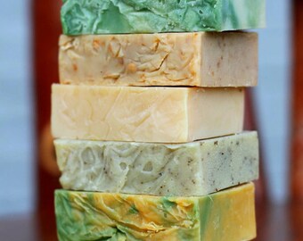 Cold Process Soap, Goat Milk Soap, Vegan Soap, All Natural Soap, Handmade Soap, Unscented Soap, Soap, Natural Soap Set, YOUR CHOICE 2 Bars