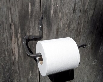 Toilet Paper Holder - Hand Forged - Rustic Bathroom Decor - Iron TP Holder - Bathroom Fixture - Bathroom Accessories - Toilet Tissue Holder