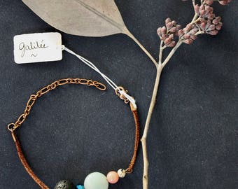 Bracelet beads and semi-precious stones