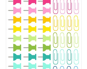 67 Push Pin Planner Stickers, Perfect for Erin Condren, Limelife, Plum Paper, the happy planner or Filofax Planner
