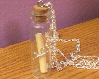 Message in a Bottle Necklace (made to order)