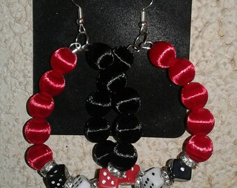 Vegas casino dice earrings
