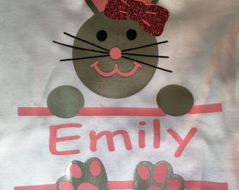 Easter bunny name shirt