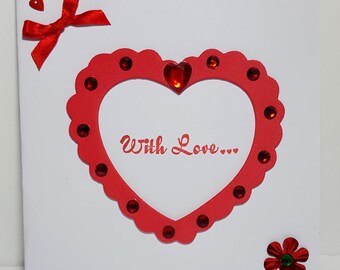 Carte de voeux, hand made card, friendship card, carte d'amitié, greeting card, carte d'amour