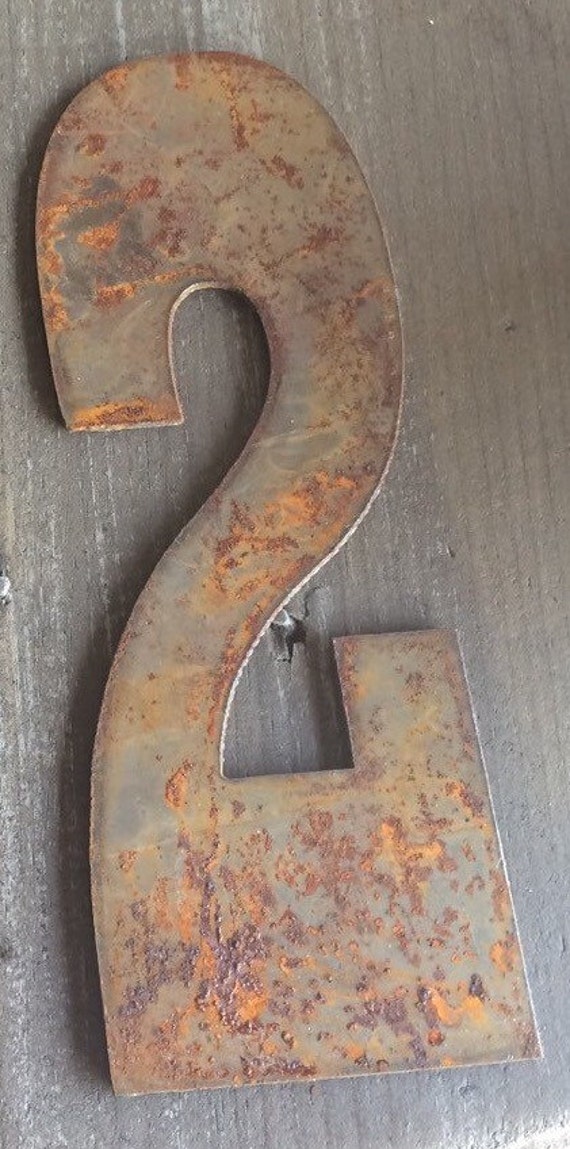 6 inch set rusty metal clock numbers 112 DIY clockrusty