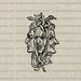 Furies Myth Vector Graphic Instant Download, Scary Monster Medusa Mythological Clip Art, Ancient Greek Illustration jpeg png eps WEB1728AH