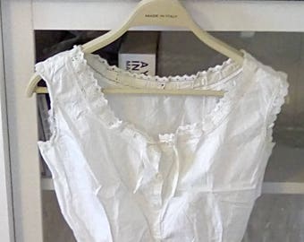 Vintage Camisole Edwardian Lingerie Cotton Camisole Top