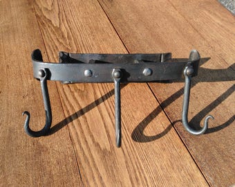 Iron Semi-Circle Wall Pot Hanger Rack w brace by PCBS Glad to do custom work