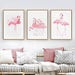 Pink flamingo Paint by number kit/ flamingo print/ flamingos/ flamingo art/ flamingo watercolor/ flamingo wall art/ flamingo birthday/ gift