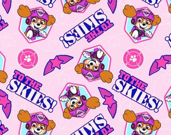 Paw Patrol Fabric Pup To the Skies From David Textiles 100% Cotton