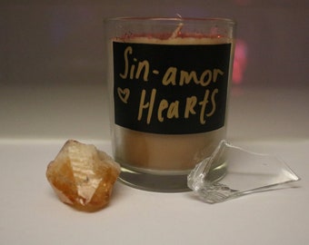 Sin-amon Hearts Handpoured Candle Petite