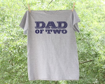 Dad of Number of Children with names on back // Father's Day - TW