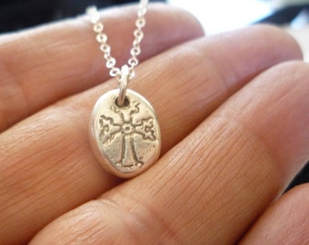 Armenian Cross Necklace-Sterling Silver Cross-Armenian Orthodox Cross Necklace