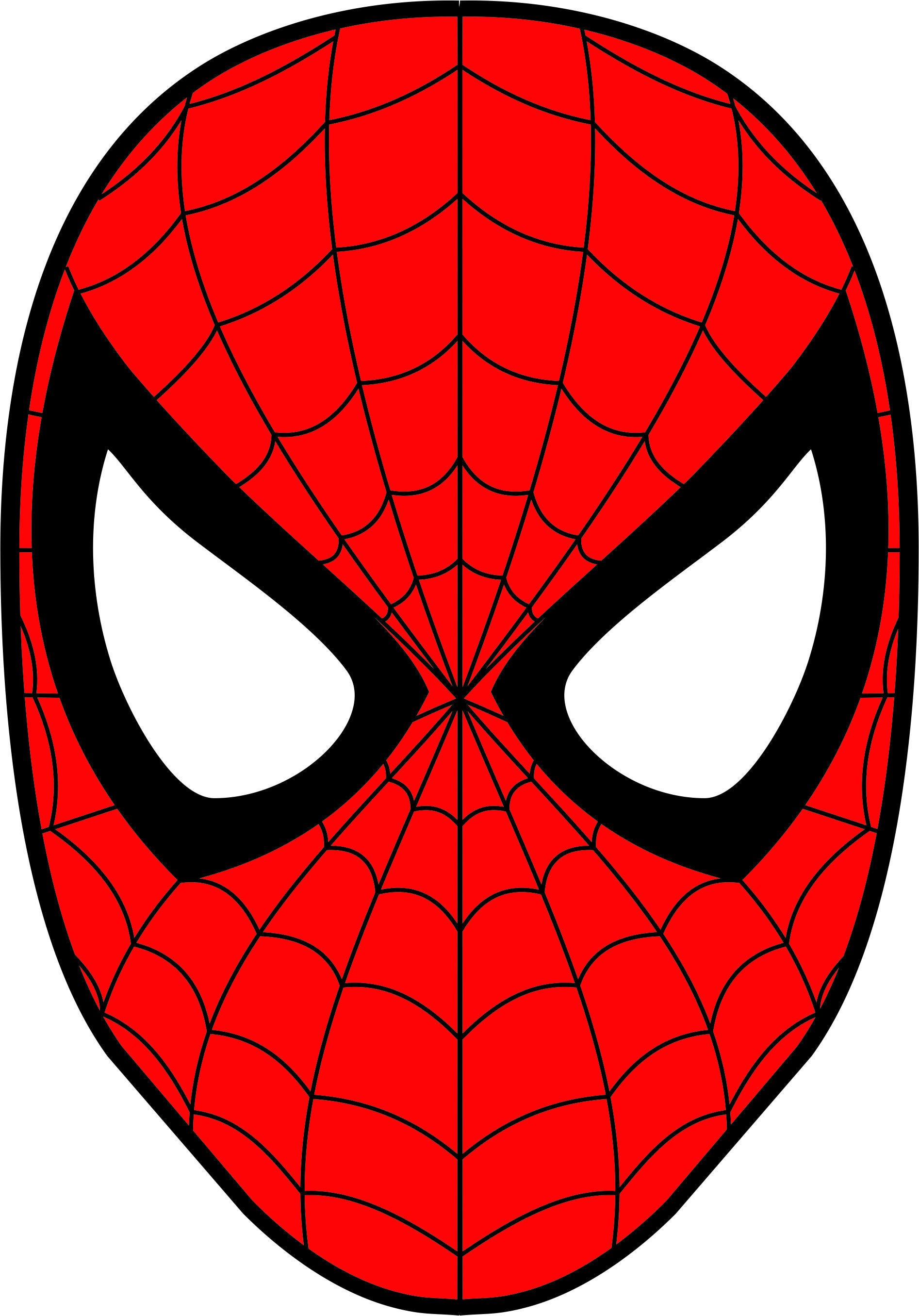 Spiderman Mask Superhero SVG DXF Logo Scalable Silhouette