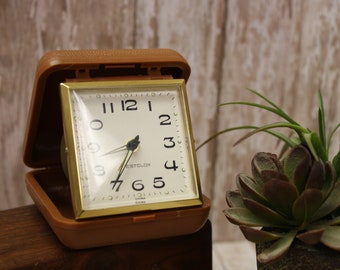 Vintage Westclox Wind Up Alarm Clock, 1980's, Plastic