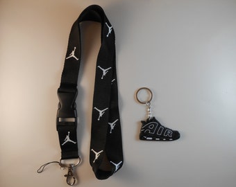Jordan lanyard with Nike keychain. New!!