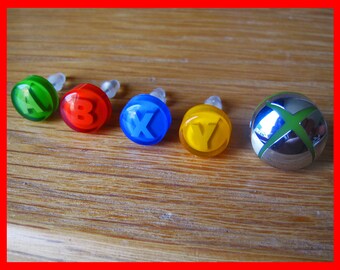 Xbox Button Stud Earrings (Pair)