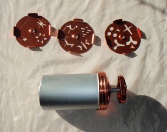 Vintage 1960's Mirro Dial A Cookie Copper Aluminum dial Crank Cookie Press
