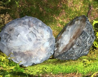 Purple Geode Soap - All Natural Color and Scent - Geode Crystal Cluster Soap - Rock Thunderegg