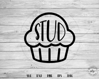 Stud muffin svg file | Etsy