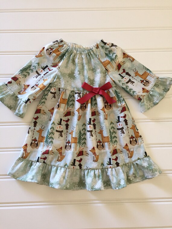 Items similar to Christmas Dress for Girl, Baby Christmas Dress