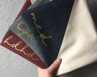 INITIALS Personaized color block BRIDESMAID Zipper Pouch Clutch Make up bag diaper bag accessory Custom MAUVE burgundy navy gold