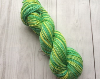 SALE Crazy sock yarn - merino 80%, handdyed yarn 100g
