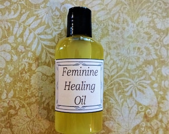 Feminine Healing Oil, Yoni Oil, Postpartum Healing - 2 oz. Vaginitis Prevention, Menopause Relief, Personal Care, Feminine Itching