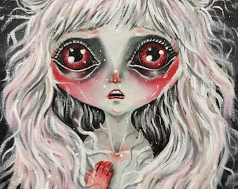 Nocturna - pop surrealism original painting