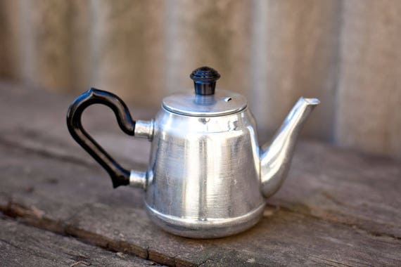 Small metal teapot Russian teapot Kitchen home decor Vintage Small metal teapot Russian teapot Kitchen home decor Vintage