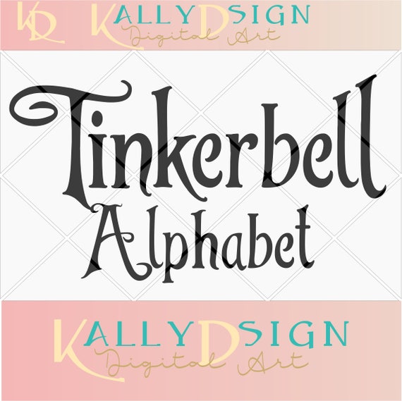 Download tinkerbell svg alphabet letters svg fonts disney svg