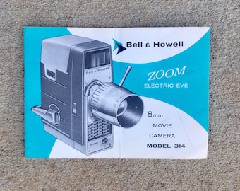 Vintage Bell Howell 8mm Movie Camera Manual