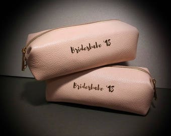 Leather Makeup Bag Make Up Bag Leather Cosmetic Bag Leather Pouch Leather Toiletry Bag Cosmetic Pouch Zipper Pouch