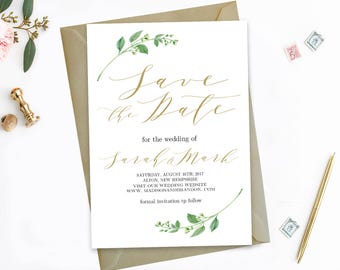 Editable Save The Dates Template Printable Save the Date Printable Save Our Date Editable PDF Instant Download Jasmine Wedding Invitation
