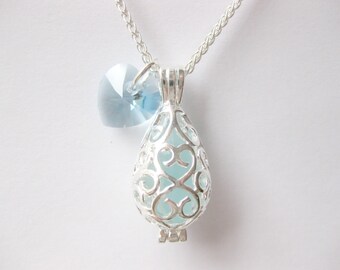 Sea Glass locket Beach Glass locket Handmade, Custom Jewelry