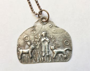 new artisan story pendant in sterling