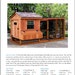 Backyard Chicken Coop Plans with Kennel / Run, Salbox / Lean-to 4 ft x 10 ft Two-in-One Plans, Design 60410SL