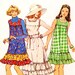 1970s Bust 32 1/2 UNCUT Misses Dress Jumper Ruffles Sleeveless Simplicity 6445 c 1974 70s
