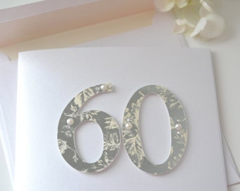 Carte d'anniversaire selon l'âge : 60e anniversaire